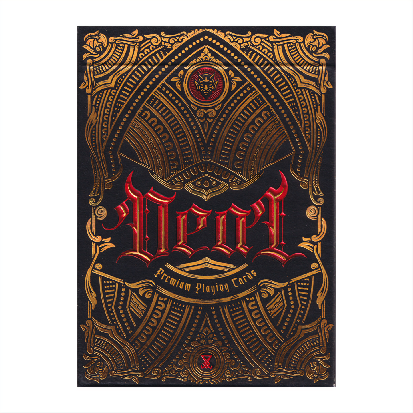 Deal with the Devil (Golden Contract) Foiled Edition by Darkside Playing Cards Co. : Playing Cards, Poker, Magic, Cardistry,singapore