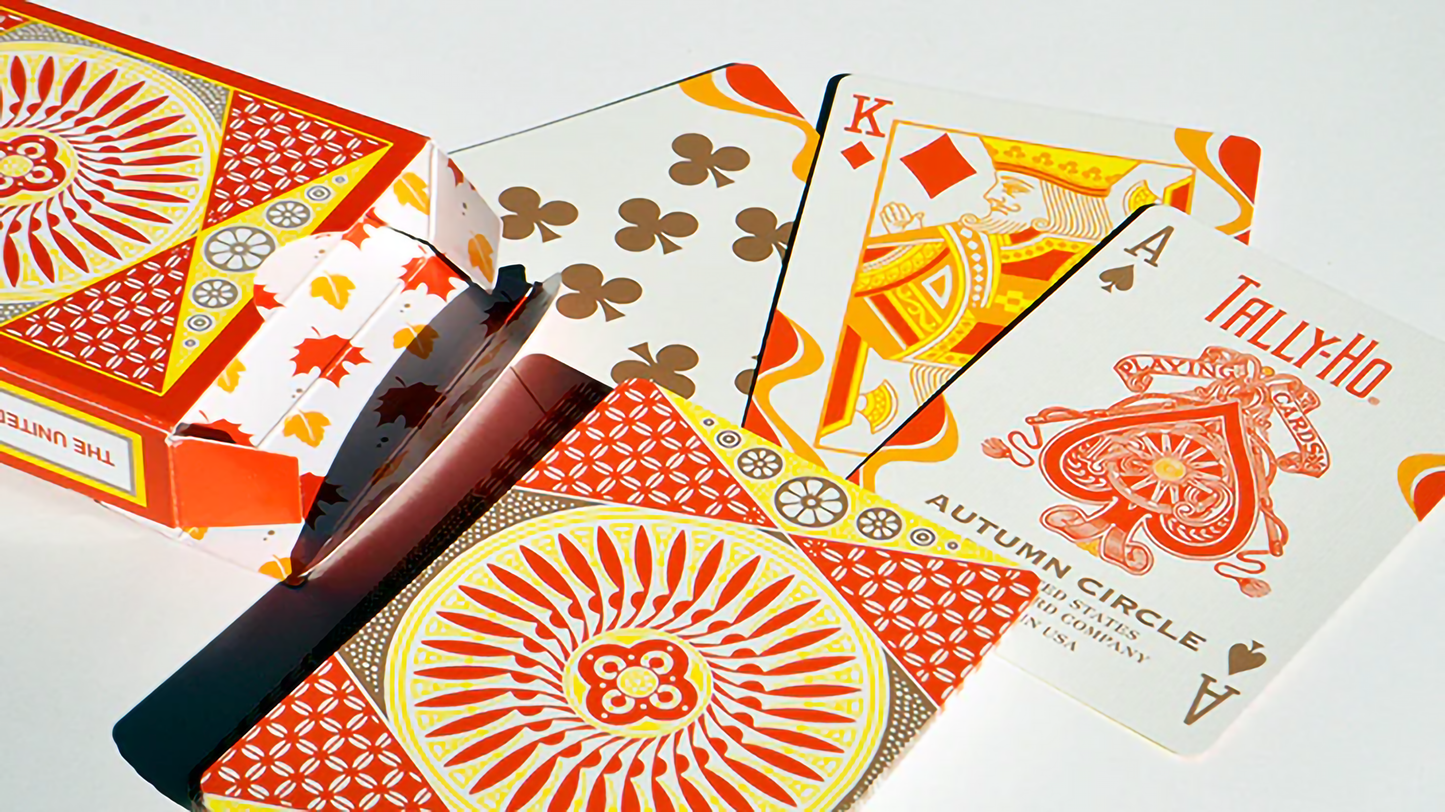 Tally Ho Autumn Circle Playing Cards: Poker, Magic, Cardistry,singapore
