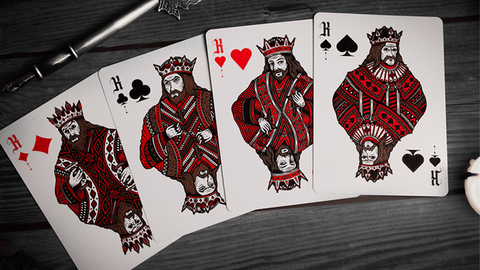 Deal with the Devil (Scarlet Red) by Darkside Playing Cards Co. : Playing Cards, Poker, Magic, Cardistry,singapore