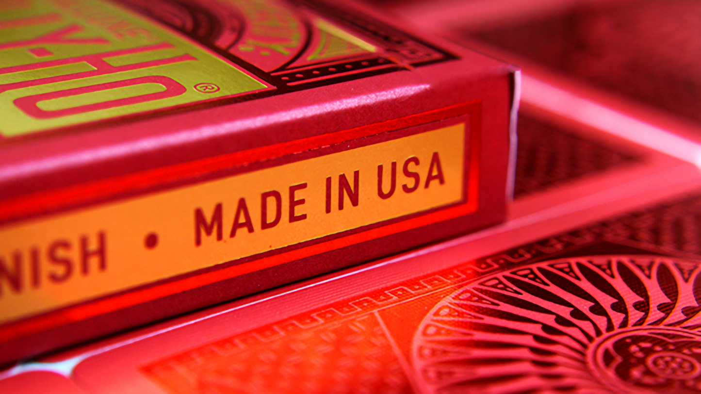 Tally-Ho Red (Circle) MetalLuxe : Playing Cards, Poker, Magic, Cardistry,singapore