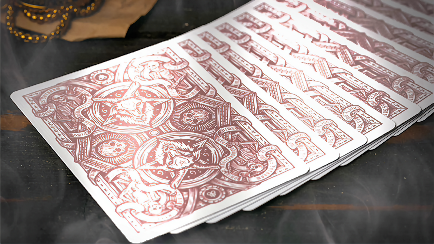 666 v4 (Rose Gold) by Riffle Shuffle : Playing Cards, Poker, Magic, Cardistry,singapore