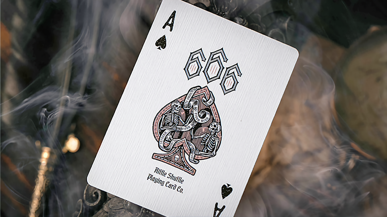 666 v4 (Rose Gold) by Riffle Shuffle : Playing Cards, Poker, Magic, Cardistry,singapore