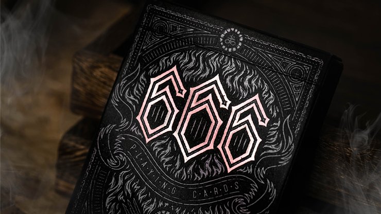 666 v4 (Rose Gold) by Riffle Shuffle : Playing Cards, Poker, Magic, Cardistry,singapore