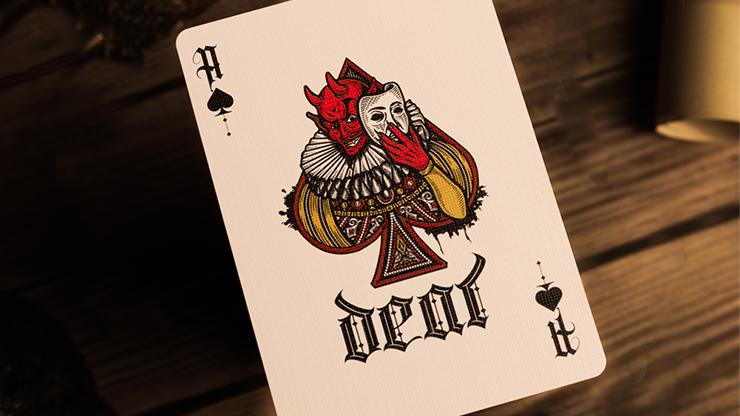 Deal with the Devil (Golden Contract) Foiled Edition by Darkside Playing Cards Co. : Playing Cards, Poker, Magic, Cardistry,singapore