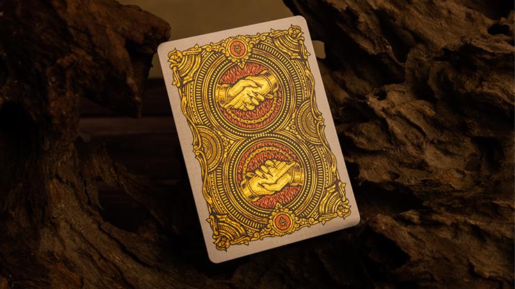 Deal with the Devil (Golden Contract) Foiled Edition by Darkside Playing Cards Co. : Playing Cards, Poker, Magic, Cardistry,singapore