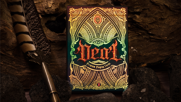 Deal with the Devil (Golden Contract) Foiled Edition by Darkside Playing Cards Co. : Playing Cards, Poker, Magic, Cardistry,singapore