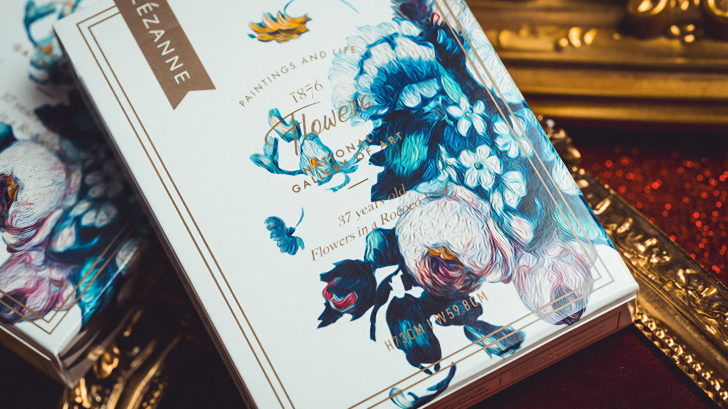 Van Gogh Flowers Rococo (Numbered Seal-Borderless) Playing Cards by Jiken & Jathan: Poker, Magic, Cardistry,singapore