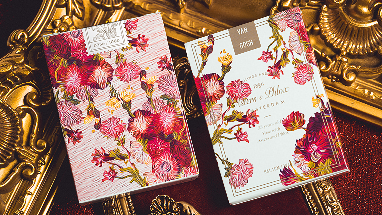 Van Gogh Asters & Phlox (Numbered- Seal) Playing Cards by Jiken & Jathan: Poker, Magic, Cardistry, singapore