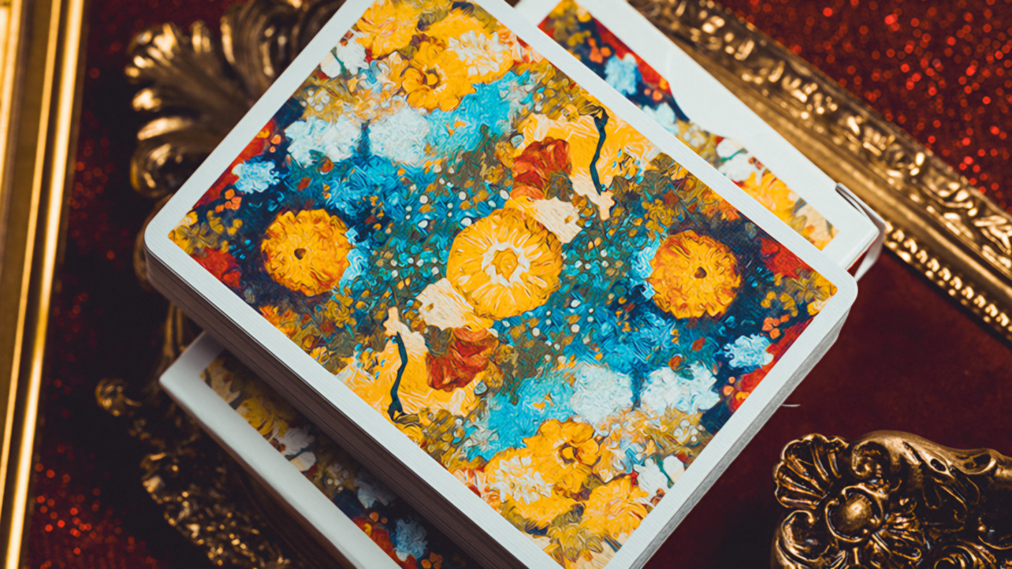 Van Gogh Zinnias (Numbered- Seal) Playing Cards by Jiken & Jathan: Poker, Magic, Cardistry, singapore