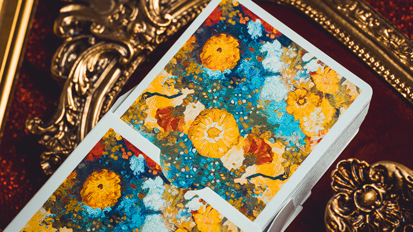 Van Gogh Zinnias (Numbered- Seal) Playing Cards by Jiken & Jathan: Poker, Magic, Cardistry, singapore