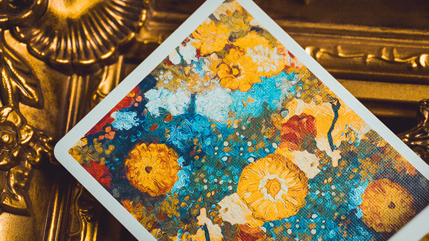 Van Gogh Zinnias (Numbered- Seal) Playing Cards by Jiken & Jathan: Poker, Magic, Cardistry, singapore