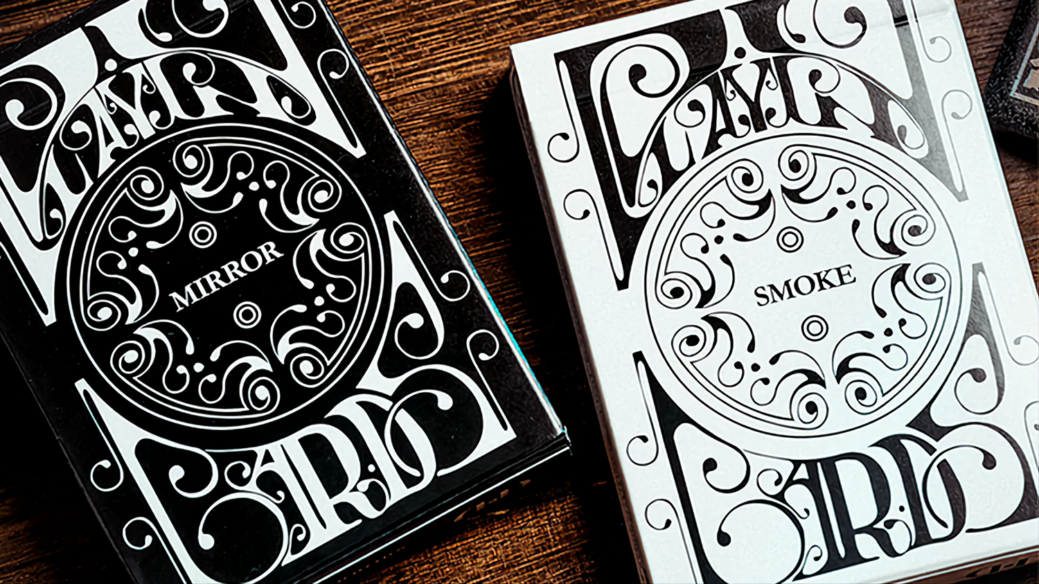 Smoke & Mirror (Mirror- Black) Deluxe by Dan & Dave : Playing Cards, Poker, Magic, Cardistry,singapore