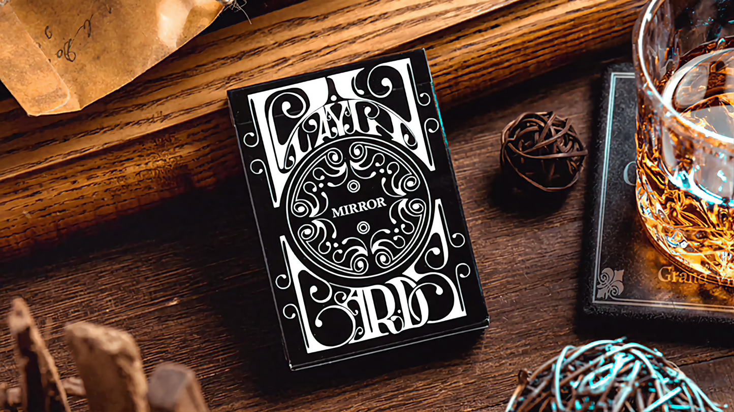 Smoke & Mirror (Mirror- Black) Standard by Dan & Dave : Playing Cards, Poker, Magic, Cardistry,singapore