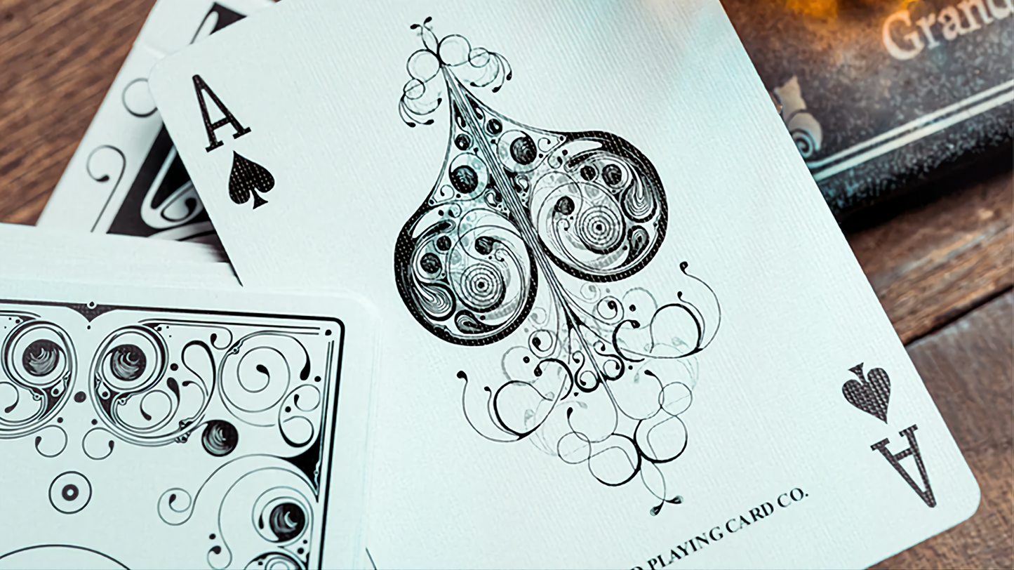 Smoke & Mirror (Smoke-White) Standard by Dan & Dave : Playing Cards, Poker, Magic, Cardistry,singapore
