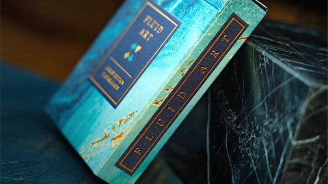 Fluid Art Blue (Luxury Edition) by TCC : Playing Cards, Poker, Magic, Cardistry,Singapore