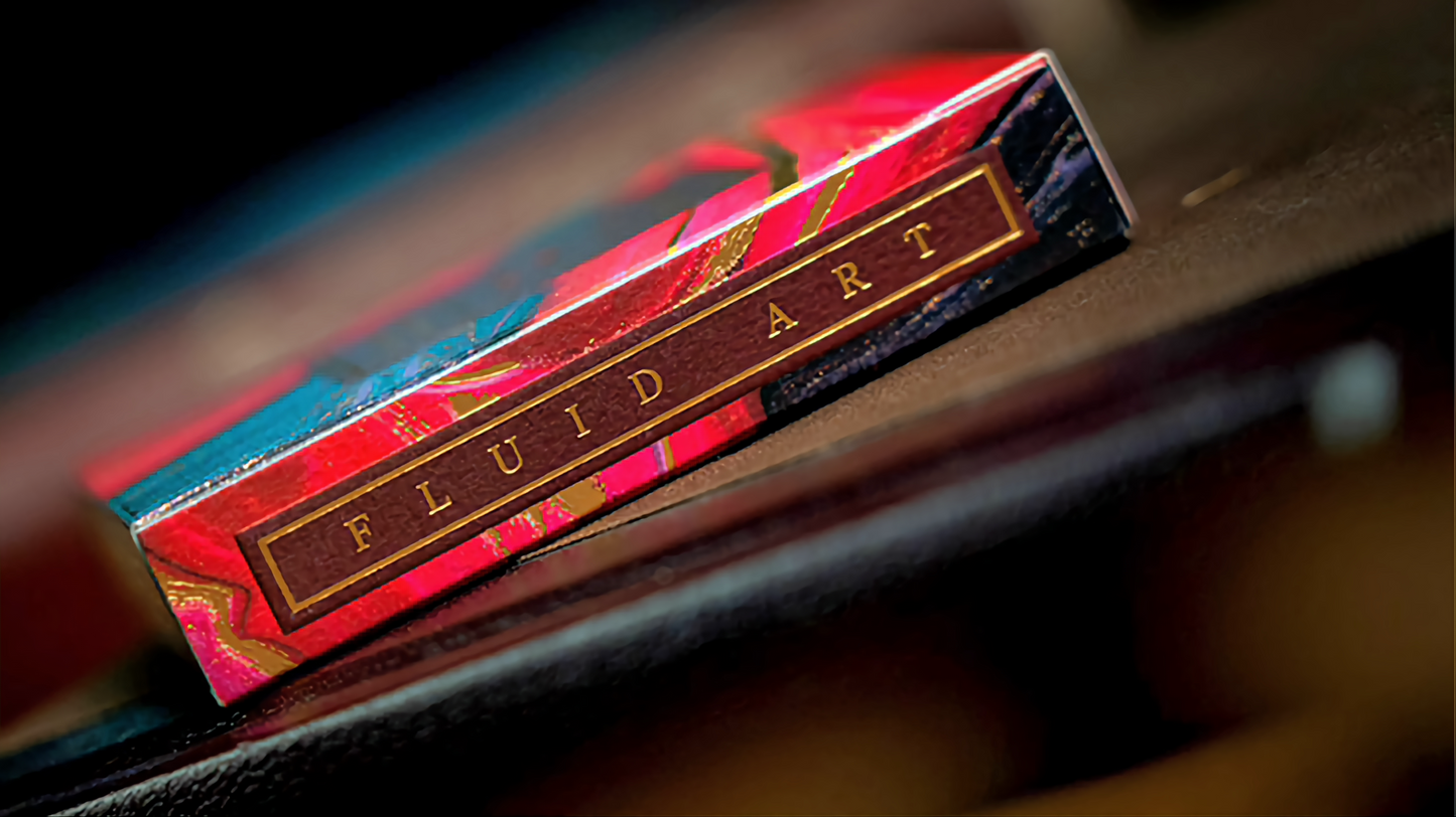 Fluid Art Red (Luxury Edition) by TCC : Playing Cards, Poker, Magic, Cardistry,Singapore