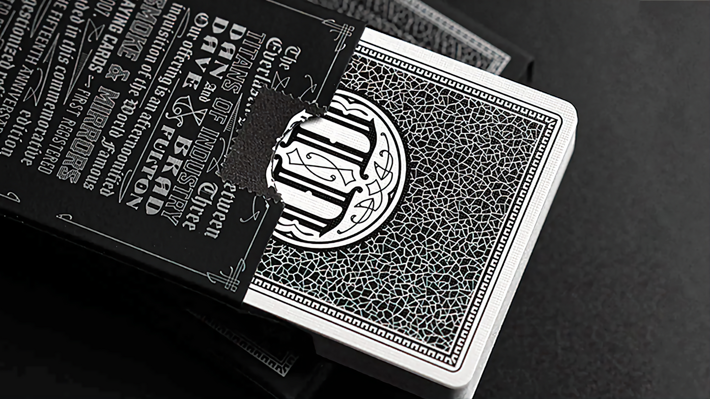 Smoke & Mirrors x Fultons (Mirror Black) by Dan & Dave : Playing Cards, Poker, Magic, Cardistry,singapore