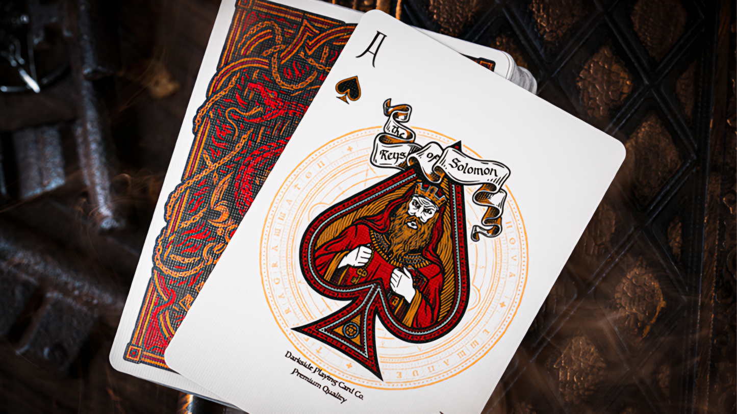 The Keys of Solomon (Blood Pact) by Riffle Shuffle : Playing Cards, Poker, Magic, Cardistry,singapore