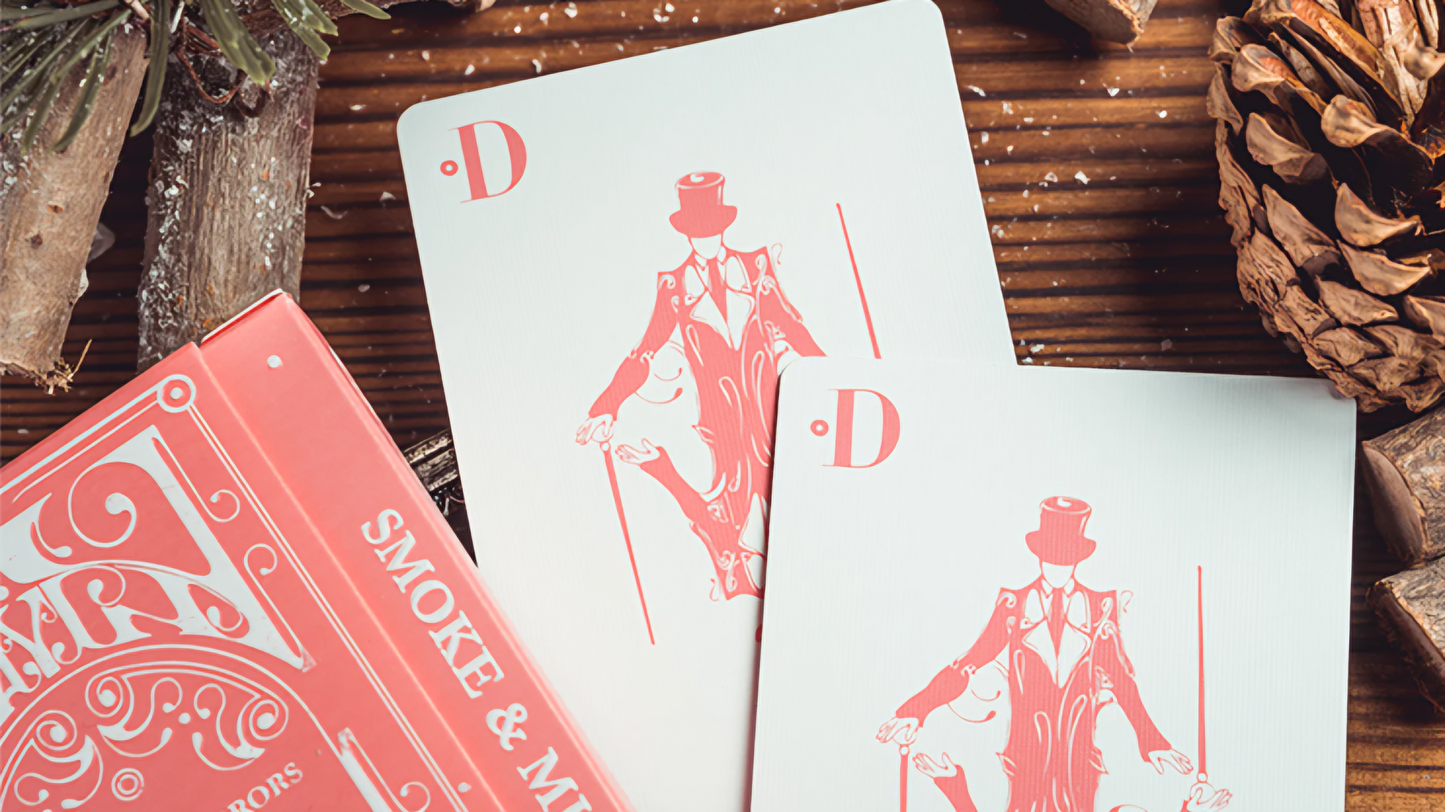Smoke & Mirror (Pink) Standard by Dan & Dave : Playing Cards, Poker, Magic, Cardistry,singapore