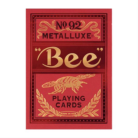 Bee Red MetalLuxe : Playing Cards, Poker, Magic, Cardistry,singapore