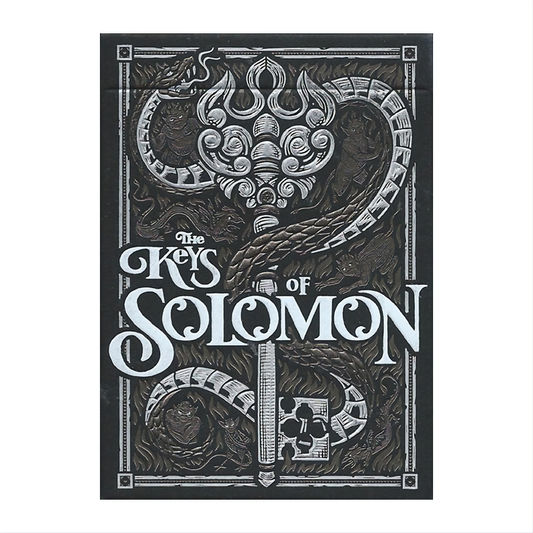 The Keys of Solomon (Silver Spirituum) by Riffle Shuffle : Playing Cards, Poker, Magic, Cardistry,singapore