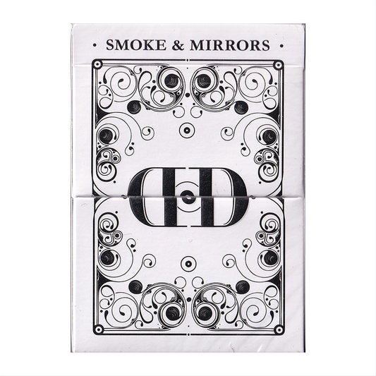 Smoke & Mirror (Smoke-White) Deluxe by Dan & Dave : Playing Cards, Poker, Magic, Cardistry,singapore