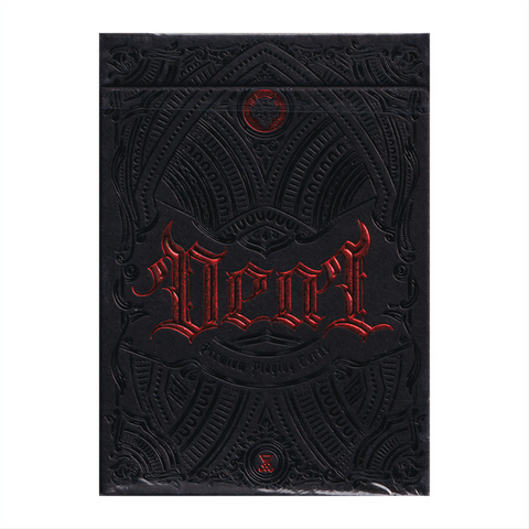 Deal with the Devil (Scarlet Red) by Darkside Playing Cards Co. : Playing Cards, Poker, Magic, Cardistry,singapore