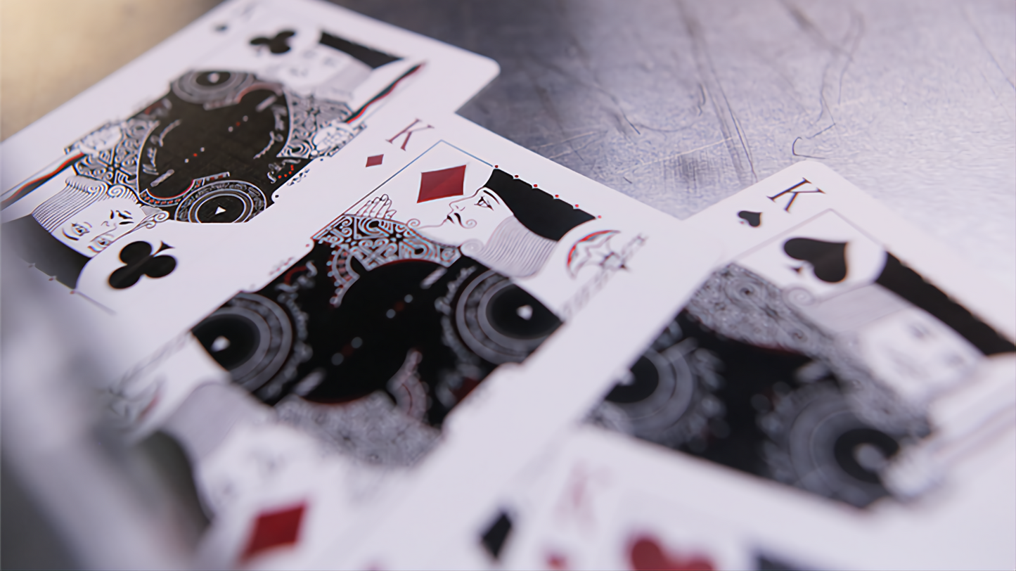Gambler's Playing Cards (Borderless Black)