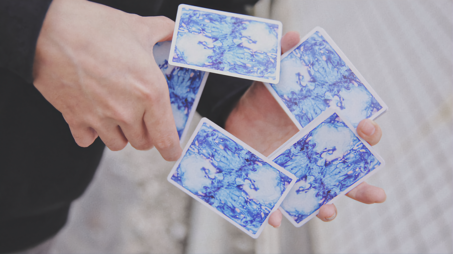 Fluid Art Blue (Standard Edition) by TCC : Playing Cards, Poker, Magic, Cardistry, Singapore