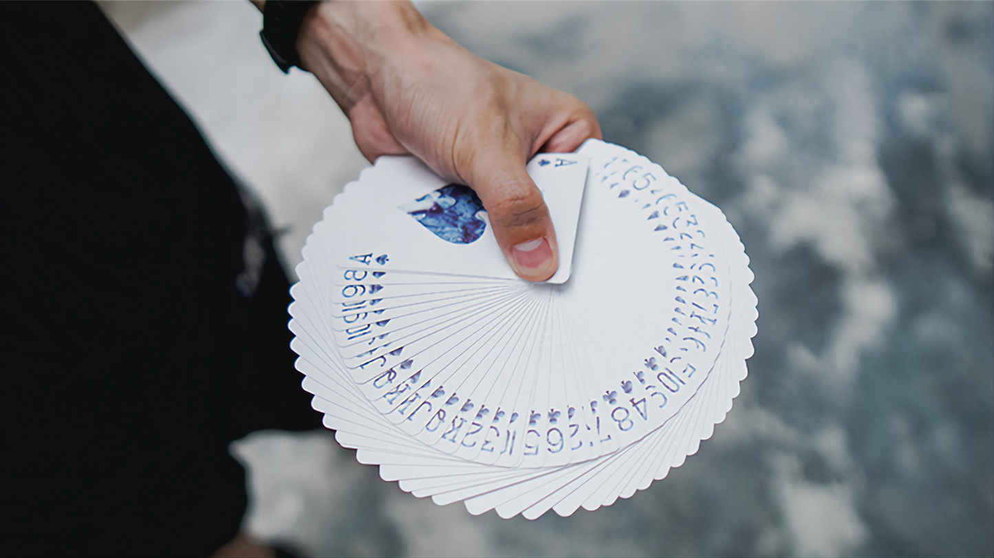 Fluid Art Blue (Standard Edition) by TCC : Playing Cards, Poker, Magic, Cardistry, Singapore