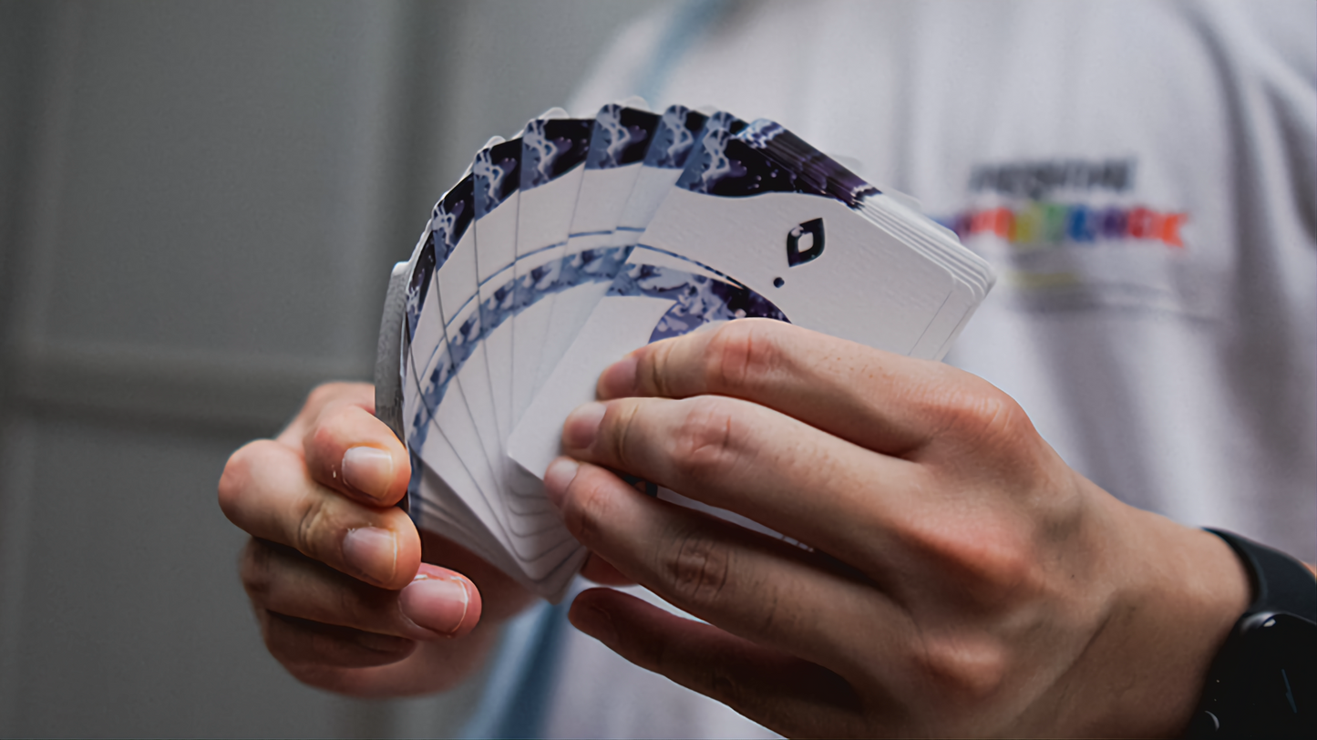 Fluid Art Blue (Cardistry Edition) by TCC : Playing Cards, Poker, Magic, Cardistry, Singapore