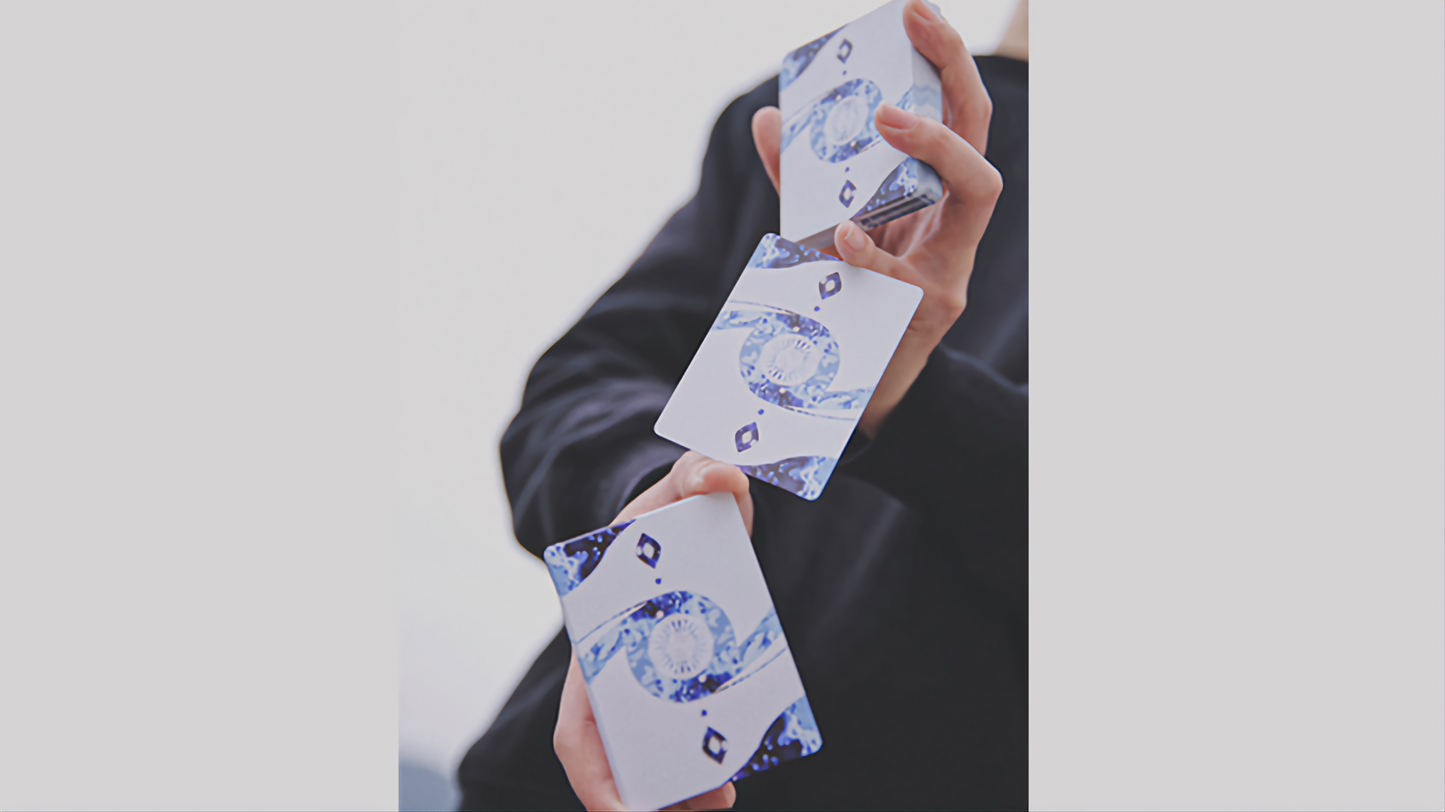Fluid Art Blue (Cardistry Edition) by TCC : Playing Cards, Poker, Magic, Cardistry, Singapore