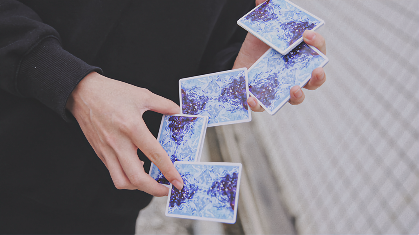 Fluid Art Blue (Cardistry Edition) by TCC : Playing Cards, Poker, Magic, Cardistry, Singapore