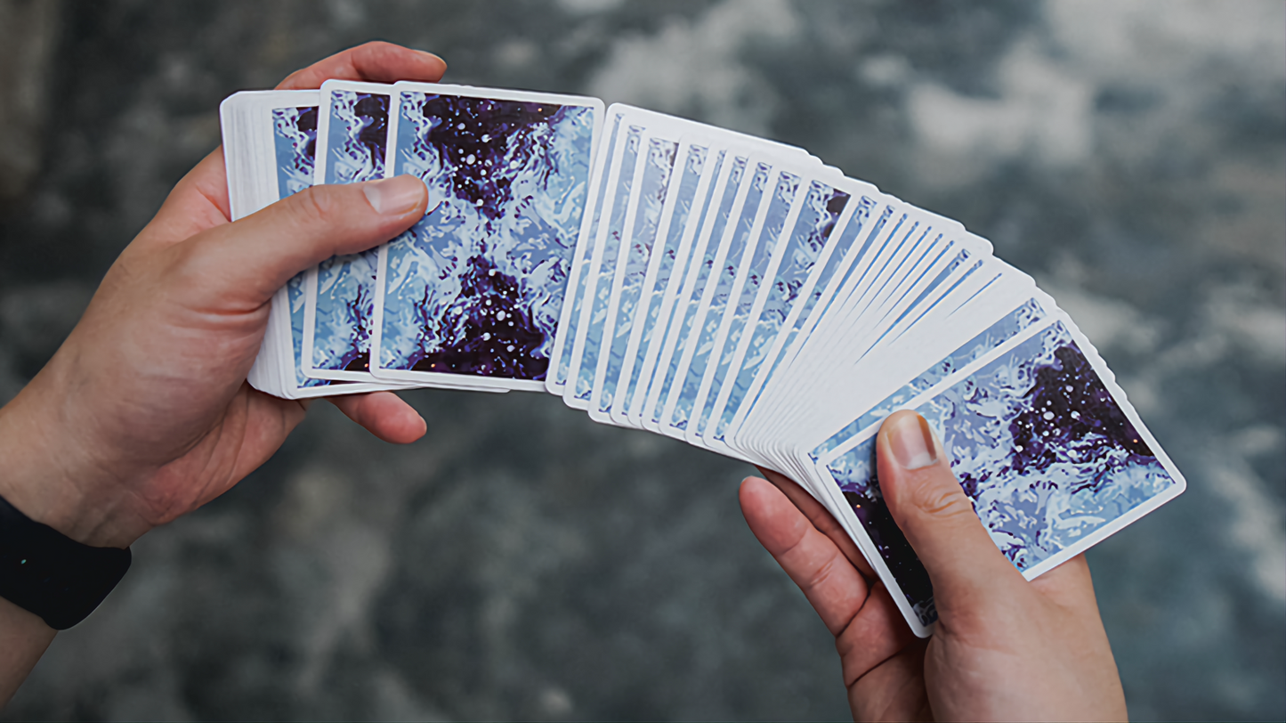 Fluid Art Blue (Cardistry Edition) by TCC : Playing Cards, Poker, Magic, Cardistry, Singapore
