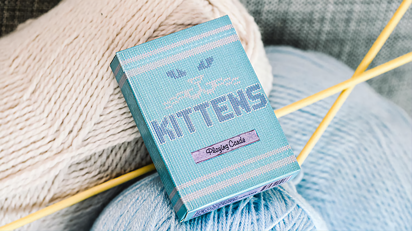 Blue Kittens by Ellusionist Playing Cards , Poker , Magic , Cardistry Singapore