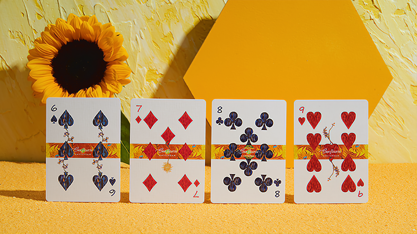 Van Gogh (Sunflowers Edition) by Jathan & Jiken : Playing Cards, Poker, Magic, Cardistry, Singapore
