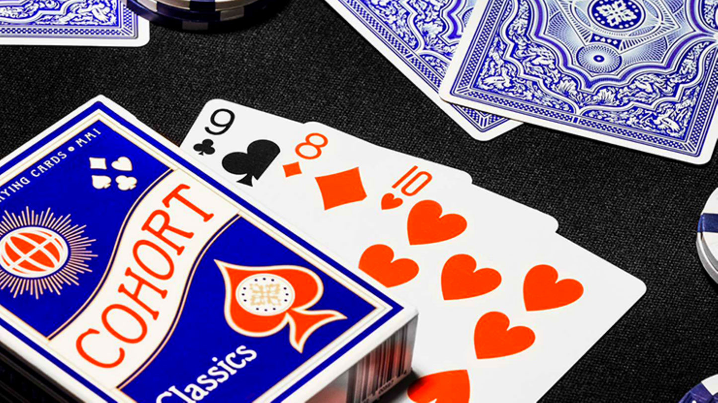 Blue Cohorts by Ellusionist : Marked Playing Cards , Poker , Magic , Cardistry , Singapore