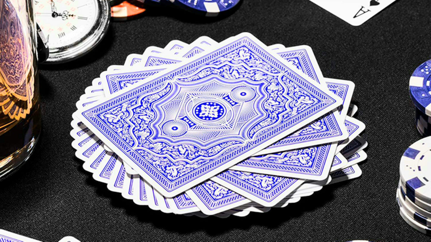Blue Cohorts by Ellusionist : Marked Playing Cards , Poker , Magic , Cardistry , Singapore
