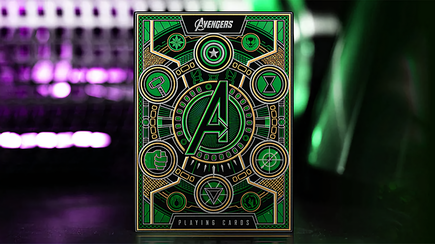 Avengers: Infinity Saga Red, Purple, Green by theory11 : Playing cards, Poker, Magic, Cardistry, Singapore