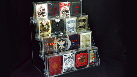 Carat XCR4 4 Tiered Display Rack (Holds 16 Decks)by Carat Case Creations : Playing Cards ,Poker ,Magic ,Cardistry, Singapore