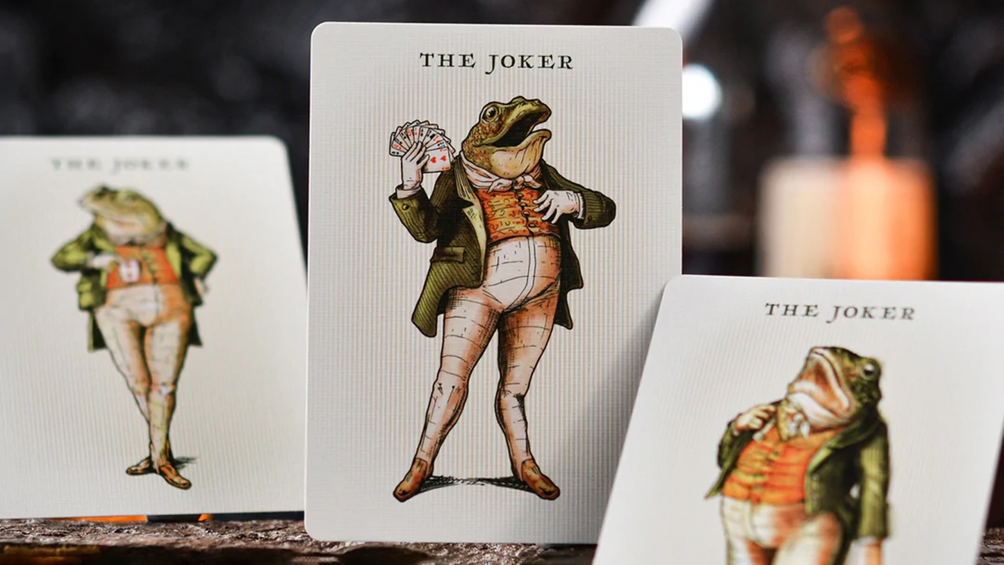 Notorious Gambling Frog by Stockholm17 : Playing Cards, Poker, Magic, Cardistry, Singapore,green, orange