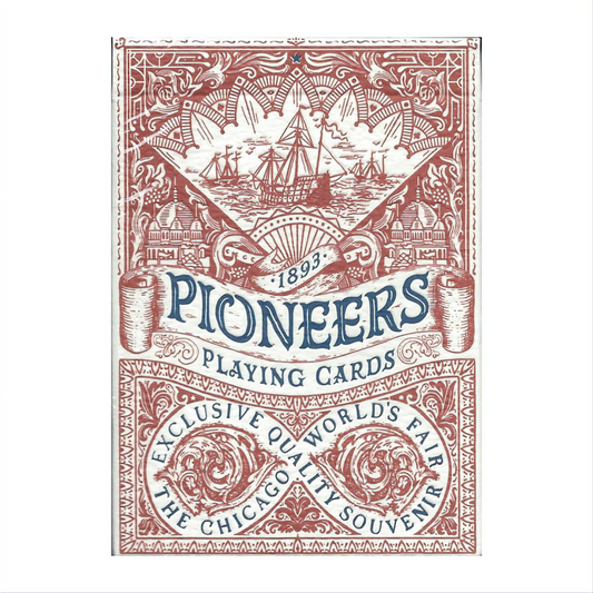 Red Pioneers Playing Card (Marked) by Ellusionist : Playing Cards ,Poker ,Magic ,Cardistry, Singapore