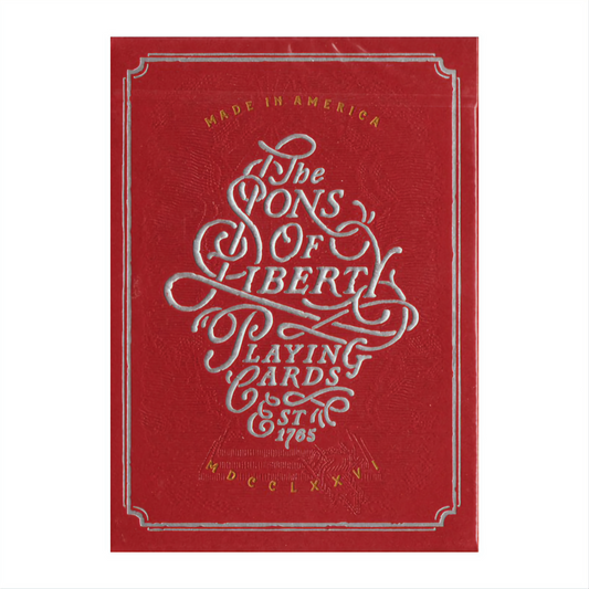 Sons of Liberty Patriot Red by Dan & Dave : Playing Cards, Poker, Magic, Cardistry, Singapore