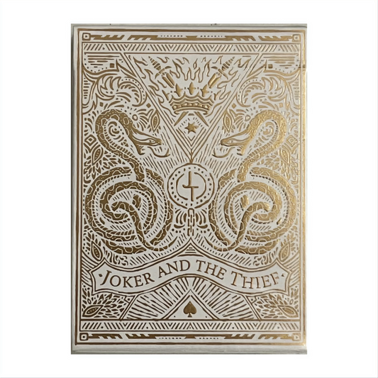 White Gold Edition v3 by Joker and the Thief : Playing Cards ,Poker ,Magic ,Cardistry, Singapore