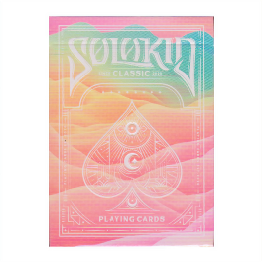 Solokid Rainbow Dream (Red Pink) by Jiken & Jathan : Playing Cards, Poker, Magic, Cardistry, Singapore