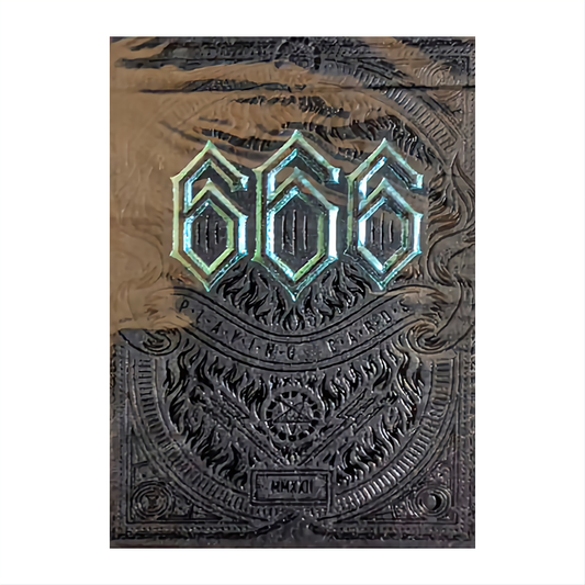 666 v4 (Cyan) by Riffle Shuffle : Playing Cards, Poker, Magic, Cardistry,singapore