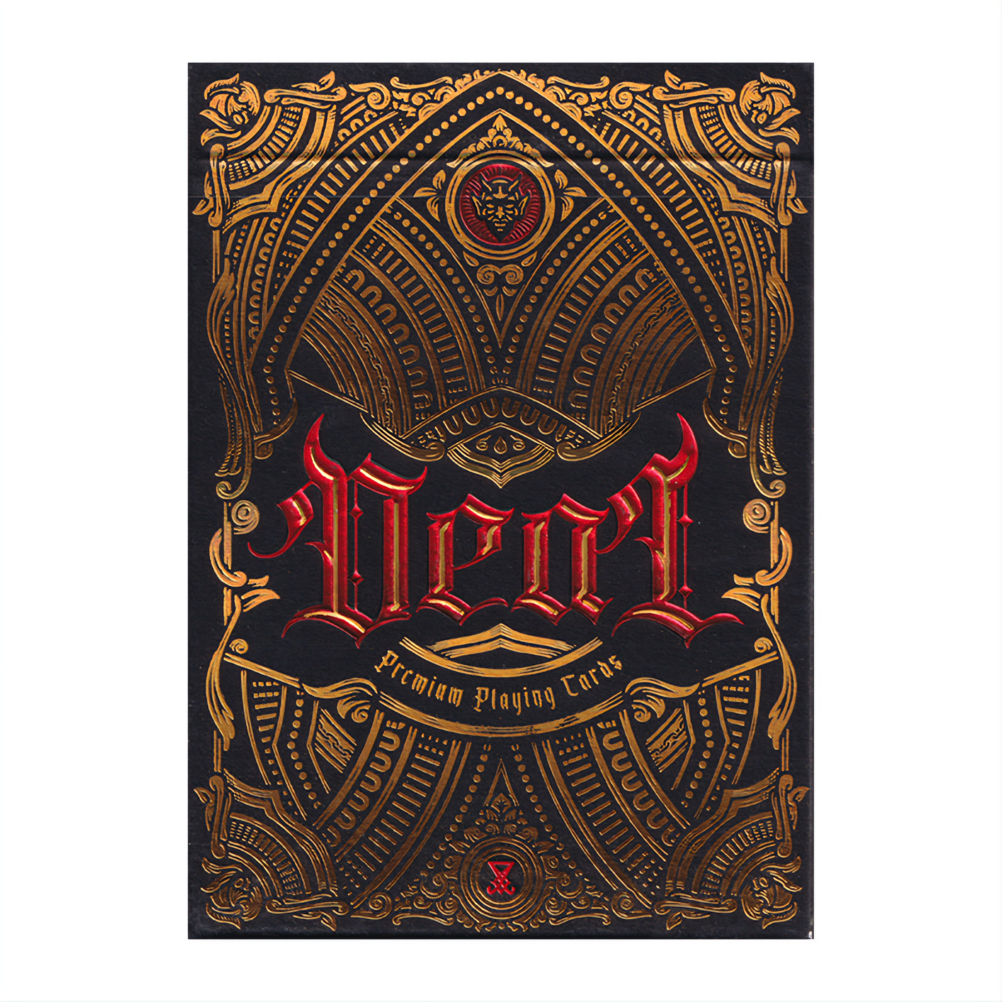 Deal with the Devil (Golden Contract) UV Foiled Edition Playing Cards ...