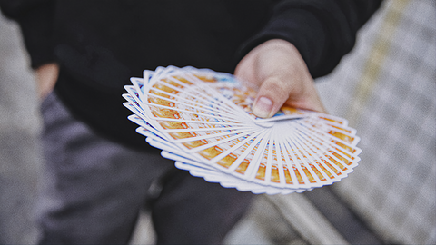 Fluid Art Orange (Standard Edition) by TCC Presents : Playing Cards, Poker, Magic, Cardistry,singapore