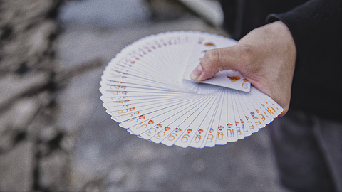 Fluid Art Orange (Standard Edition) by TCC Presents : Playing Cards, Poker, Magic, Cardistry,singapore