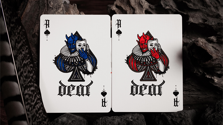 Deal with the Devil (Scarlet Red) by Darkside Playing Cards Co. : Playing Cards, Poker, Magic, Cardistry,singapore